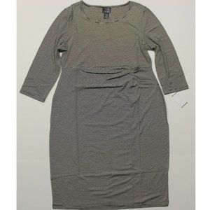 Oh Baby by Motherhood Striped Maternity Dress - L